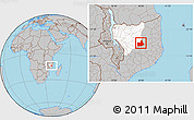 Gray Location Map of Nipepe, highlighted parent region
