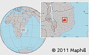 Gray Location Map of Nipepe