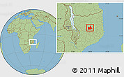 Savanna Style Location Map of Nipepe