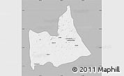 Gray Map of Nipepe, single color outside