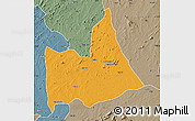 Political Map of Nipepe, semi-desaturated