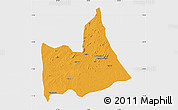 Political Map of Nipepe, single color outside