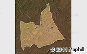Satellite Map of Nipepe, darken