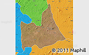 Satellite Map of Nipepe, political outside