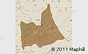 Satellite Map of Nipepe, shaded relief outside