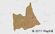 Satellite Map of Nipepe, single color outside