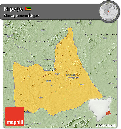 Savanna Style Map of Nipepe