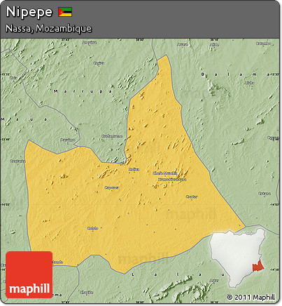 Savanna Style Map of Nipepe