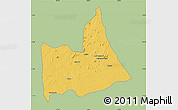 Savanna Style Map of Nipepe, single color outside