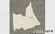 Shaded Relief Map of Nipepe, darken