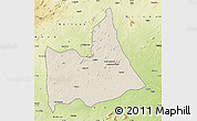 Shaded Relief Map of Nipepe, physical outside