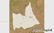 Shaded Relief Map of Nipepe, satellite outside