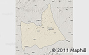 Shaded Relief Map of Nipepe, semi-desaturated