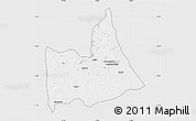Silver Style Map of Nipepe, single color outside