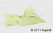 Physical Panoramic Map of Nipepe, cropped outside
