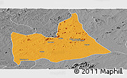 Political Panoramic Map of Nipepe, desaturated
