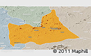 Political Panoramic Map of Nipepe, lighten, semi-desaturated