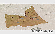 Satellite Panoramic Map of Nipepe, lighten