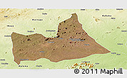 Satellite Panoramic Map of Nipepe, physical outside