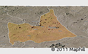 Satellite Panoramic Map of Nipepe, semi-desaturated
