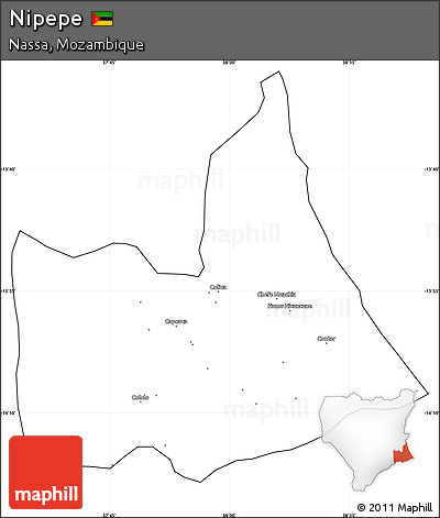 Blank Simple Map of Nipepe, cropped outside