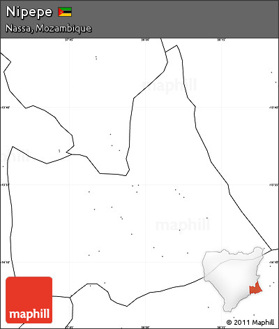 Blank Simple Map of Nipepe, no labels