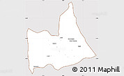 Classic Style Simple Map of Nipepe, cropped outside