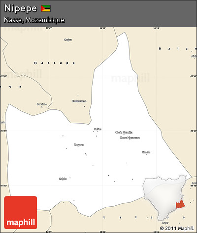 Classic Style Simple Map of Nipepe