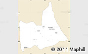 Classic Style Simple Map of Nipepe, single color outside