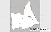 Gray Simple Map of Nipepe, cropped outside