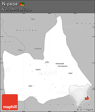 Gray Simple Map of Nipepe