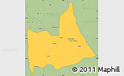 Savanna Style Simple Map of Nipepe