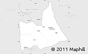 Silver Style Simple Map of Nipepe