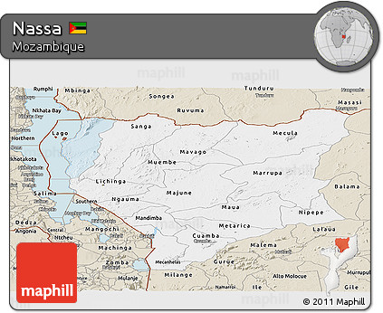 Classic Style Panoramic Map of Nassa