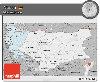 Gray Panoramic Map of Nassa