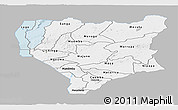 Gray Panoramic Map of Nassa, single color outside