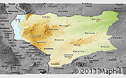Physical Panoramic Map of Nassa, darken, desaturated