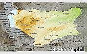 Physical Panoramic Map of Nassa, darken, semi-desaturated