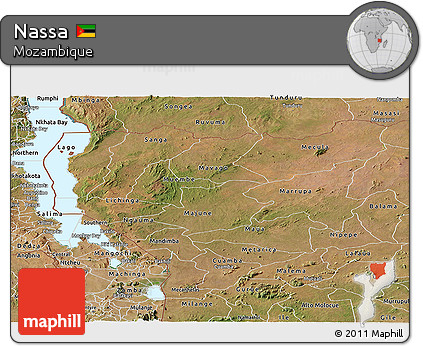 Satellite Panoramic Map of Nassa