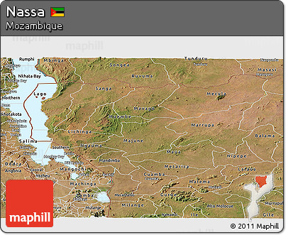 Satellite Panoramic Map of Nassa