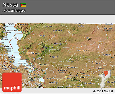 Satellite Panoramic Map of Nassa