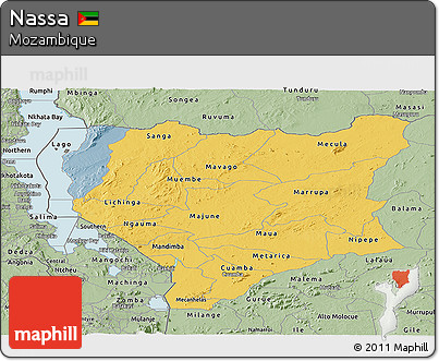 Savanna Style Panoramic Map of Nassa