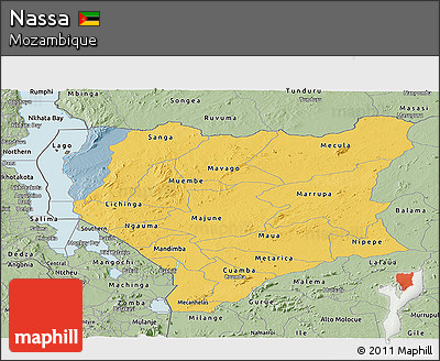 Savanna Style Panoramic Map of Nassa