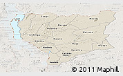 Shaded Relief Panoramic Map of Nassa, lighten