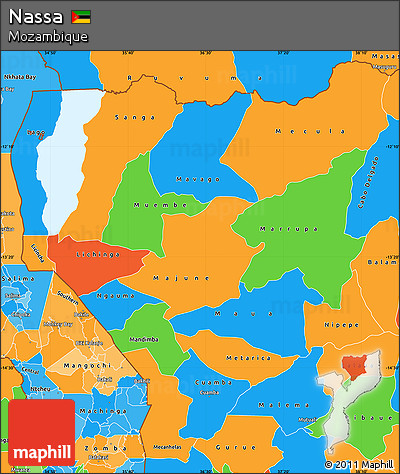 Political Simple Map of Nassa