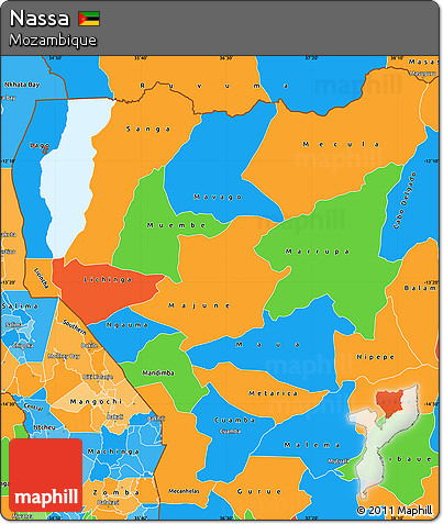 Political Simple Map of Nassa