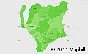 Political Shades Simple Map of Nassa, single color outside