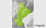 Physical 3D Map of Sofala, desaturated