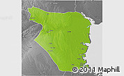 Physical 3D Map of Buzi, desaturated