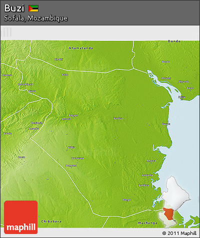 Physical 3D Map of Buzi